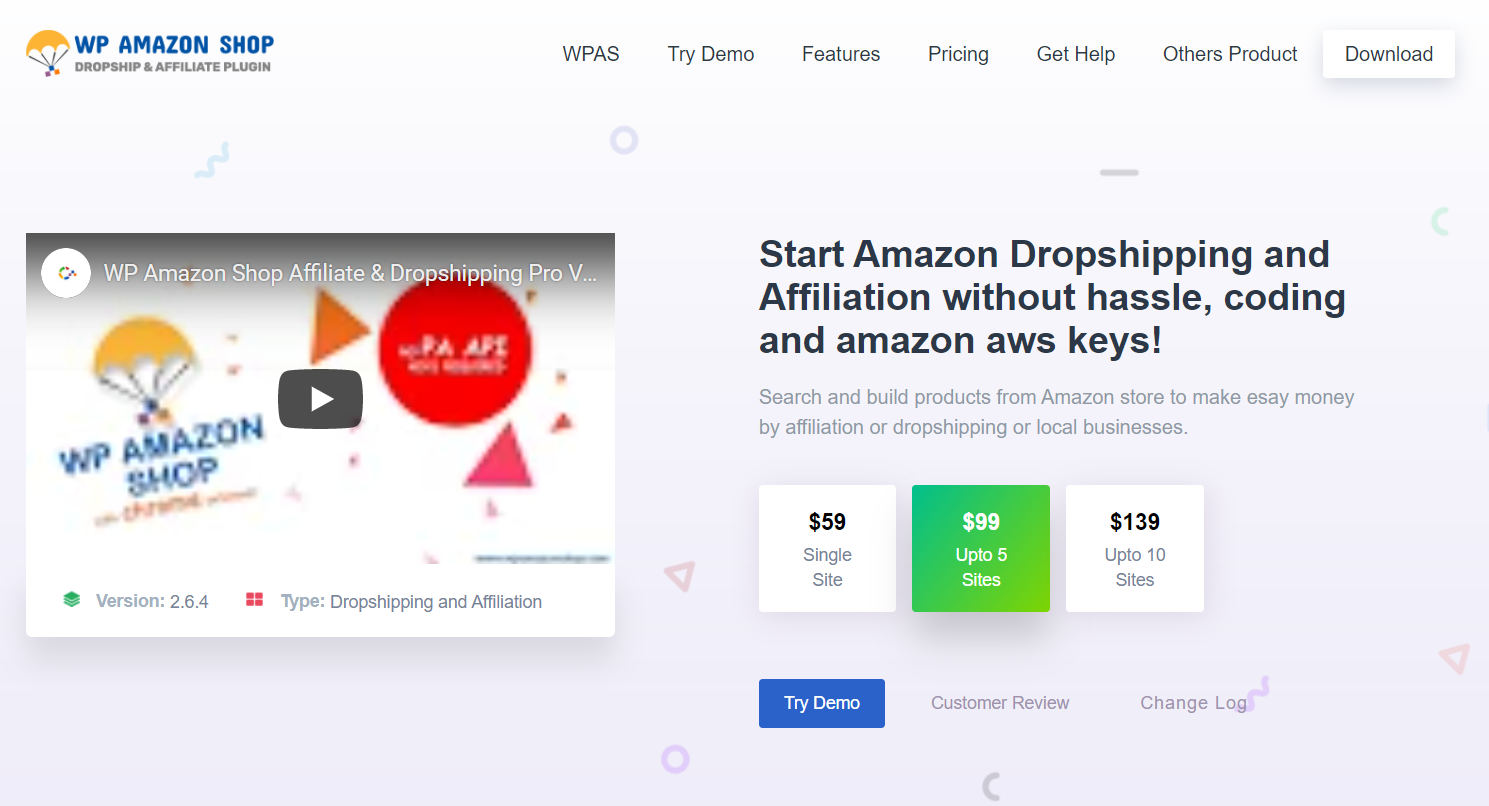 WP AMAZON SHOP , WooCommerce Dropshipping Plugins