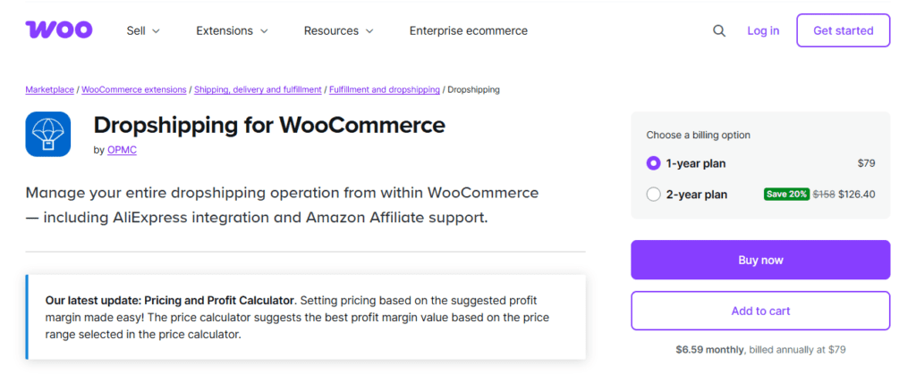 dropshipping for woocommerce plugin