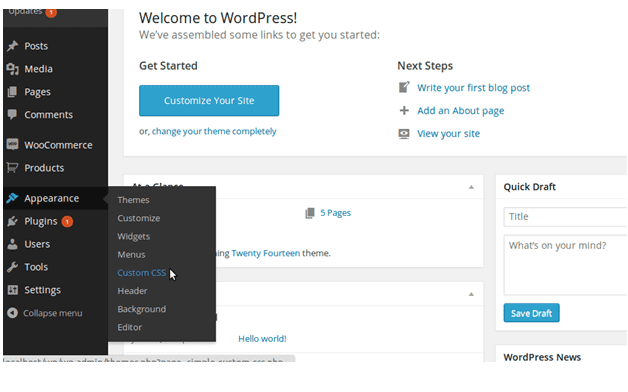 Changing buttons color Woocommerce1