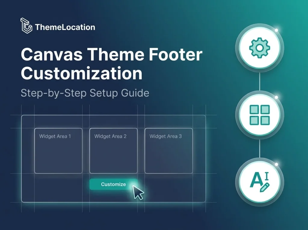 Customize Footer Canvas Theme