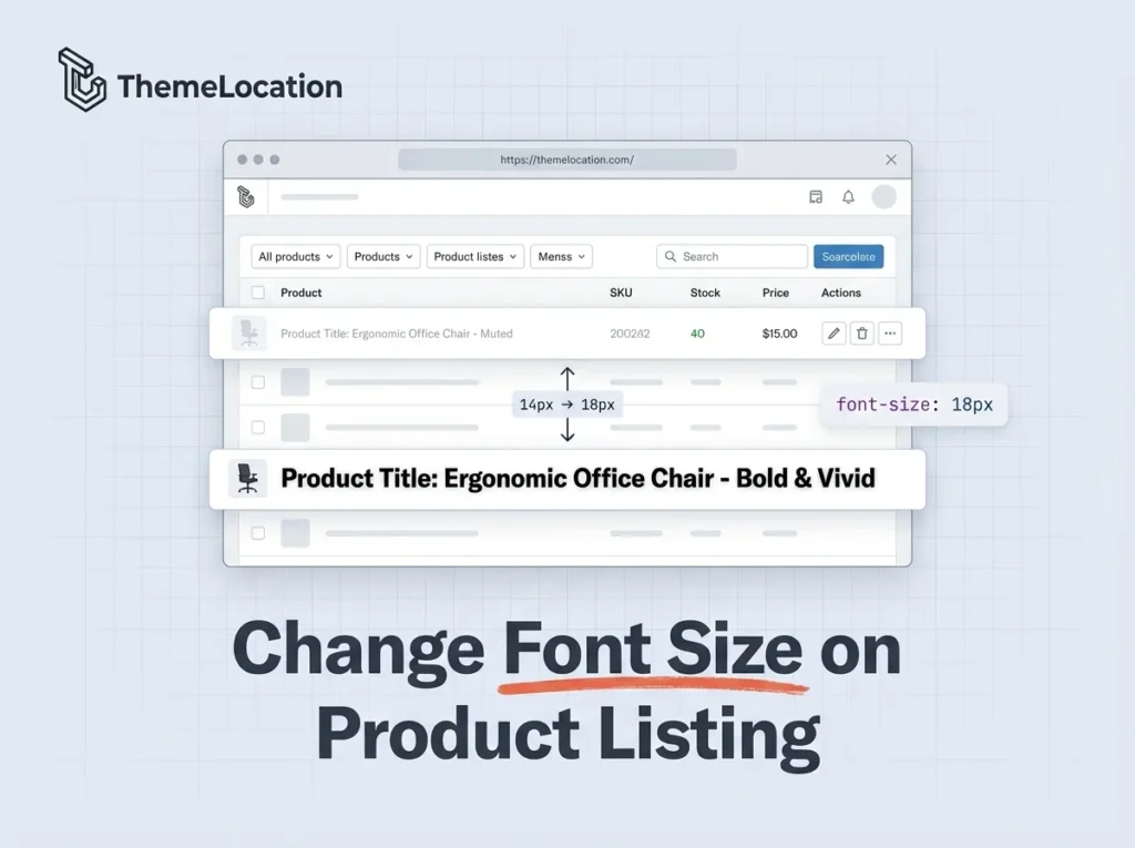 WooCommerce Admin Font Size