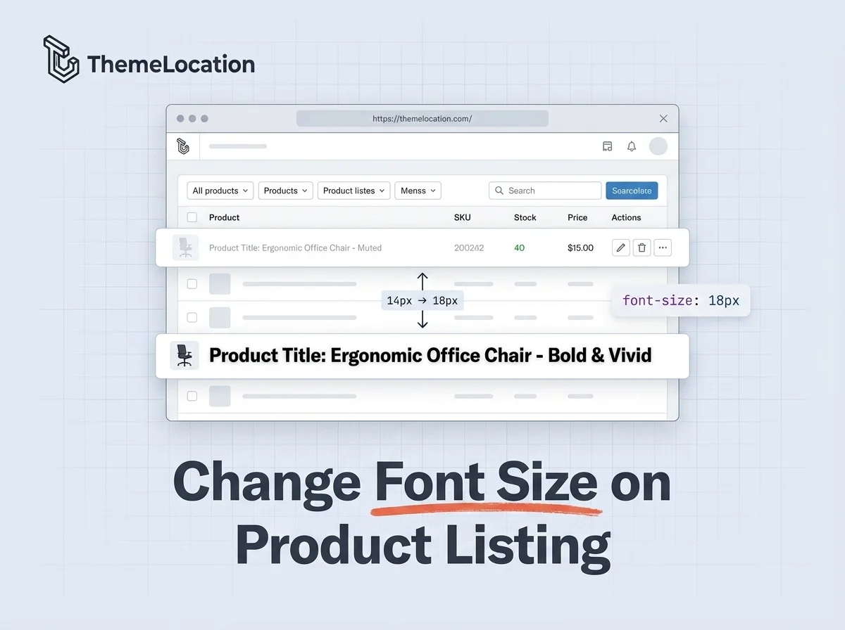 WooCommerce Admin Font Size