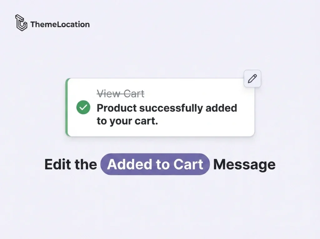 WooCommerce Cart Message