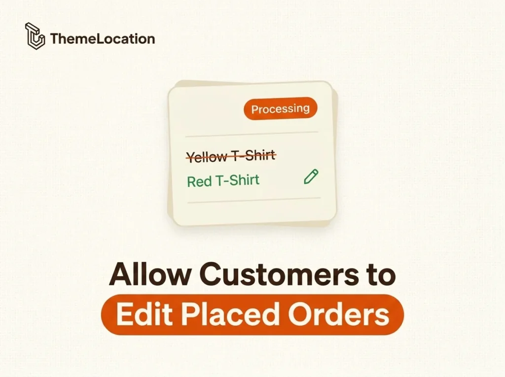 WooCommerce Edit Placed Orders