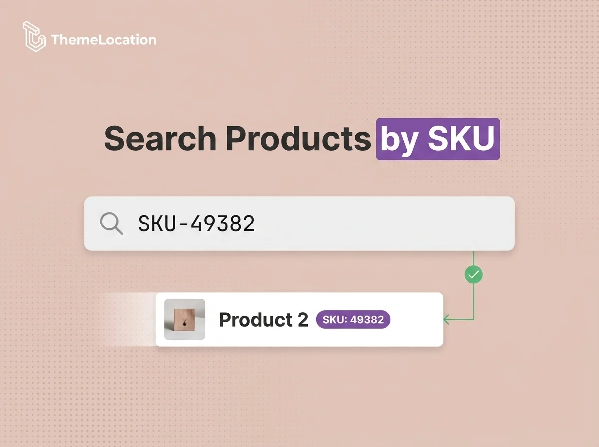 WooCommerce SKU Search