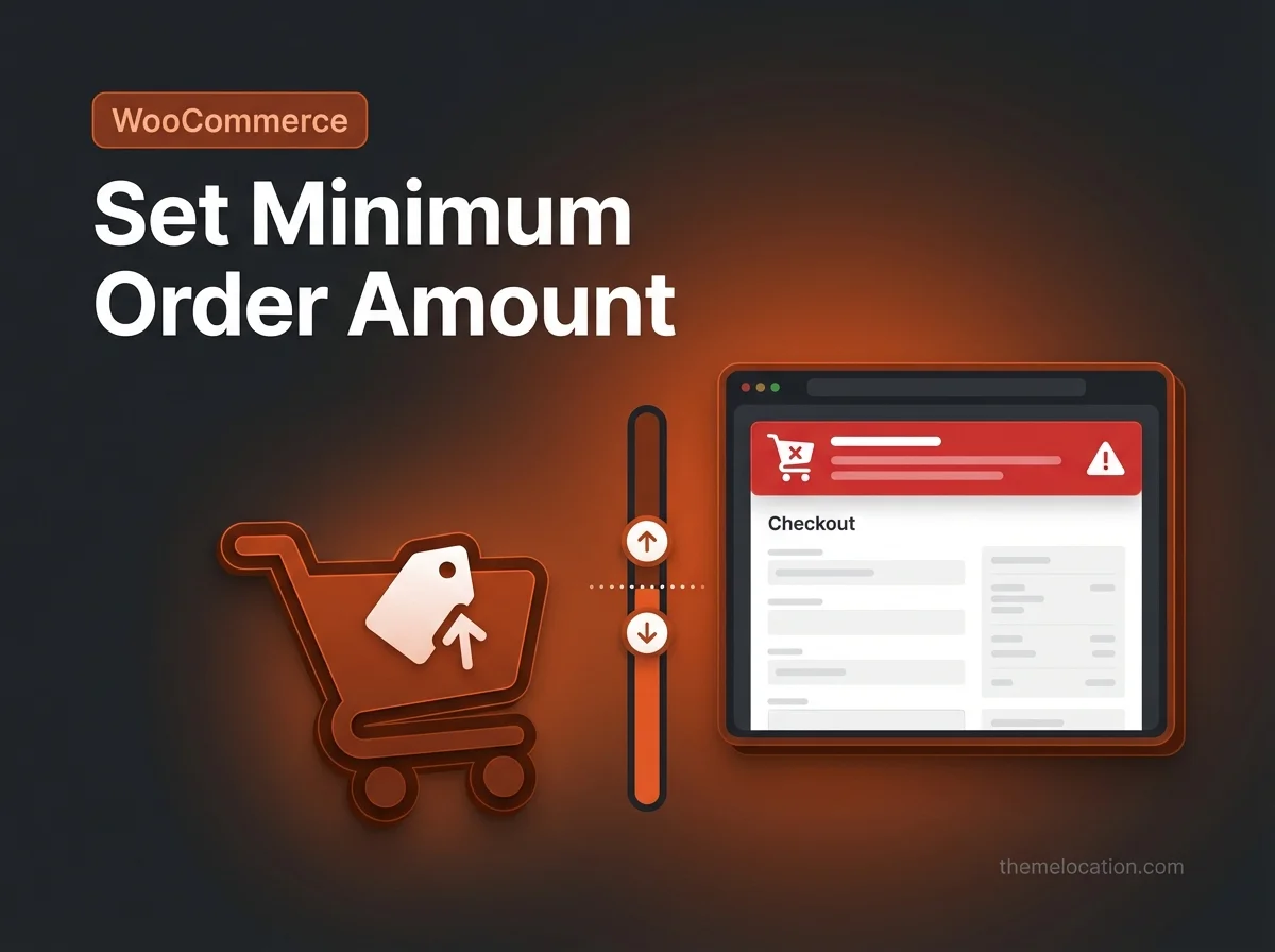 WooCommerce minimum order amount setup
