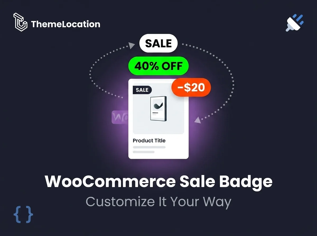 WooCommerce sale badge text