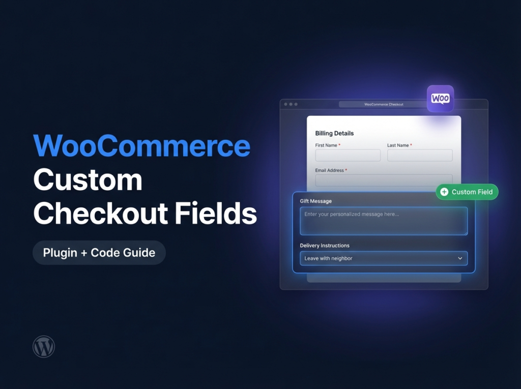add custom fields to WooCommerce checkout