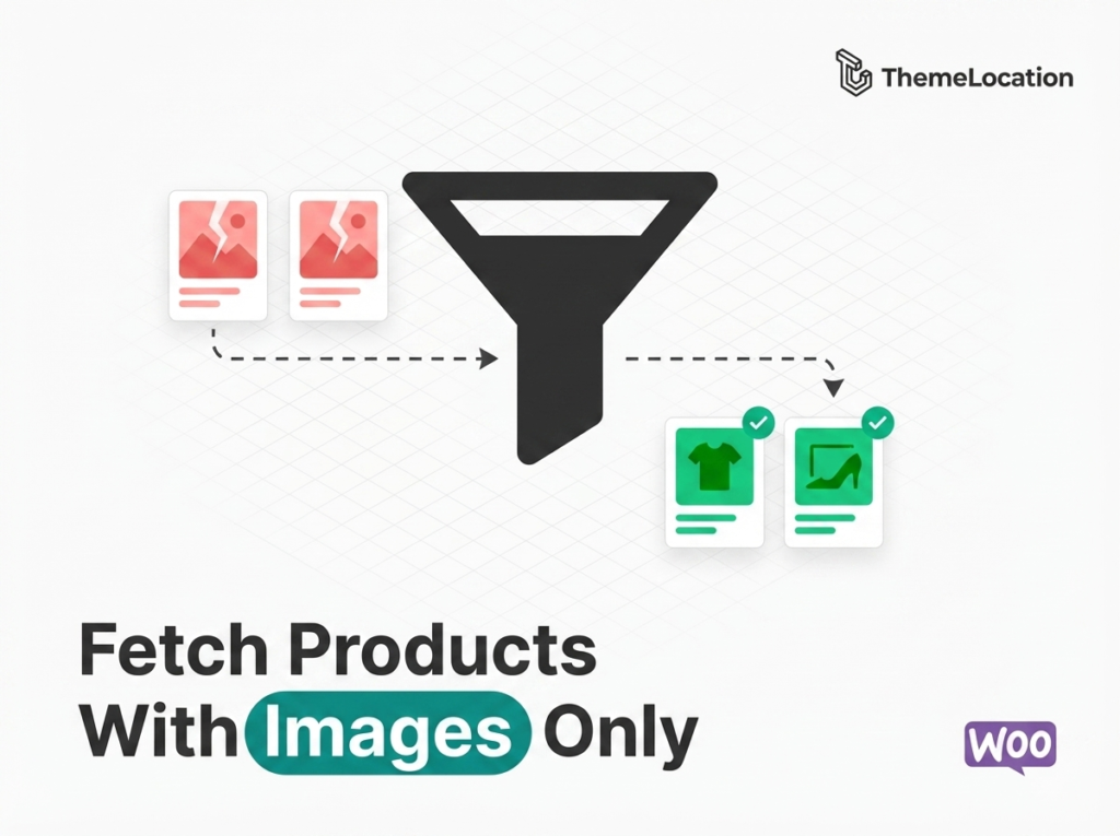 fetch products with images Woocommerce