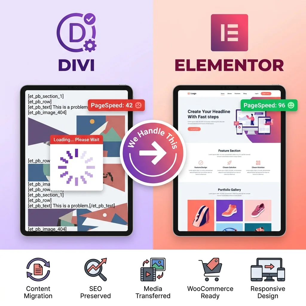 Convert Divi to Elementor